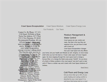 Tablet Screenshot of crawlspacesolutionsofindiana.com